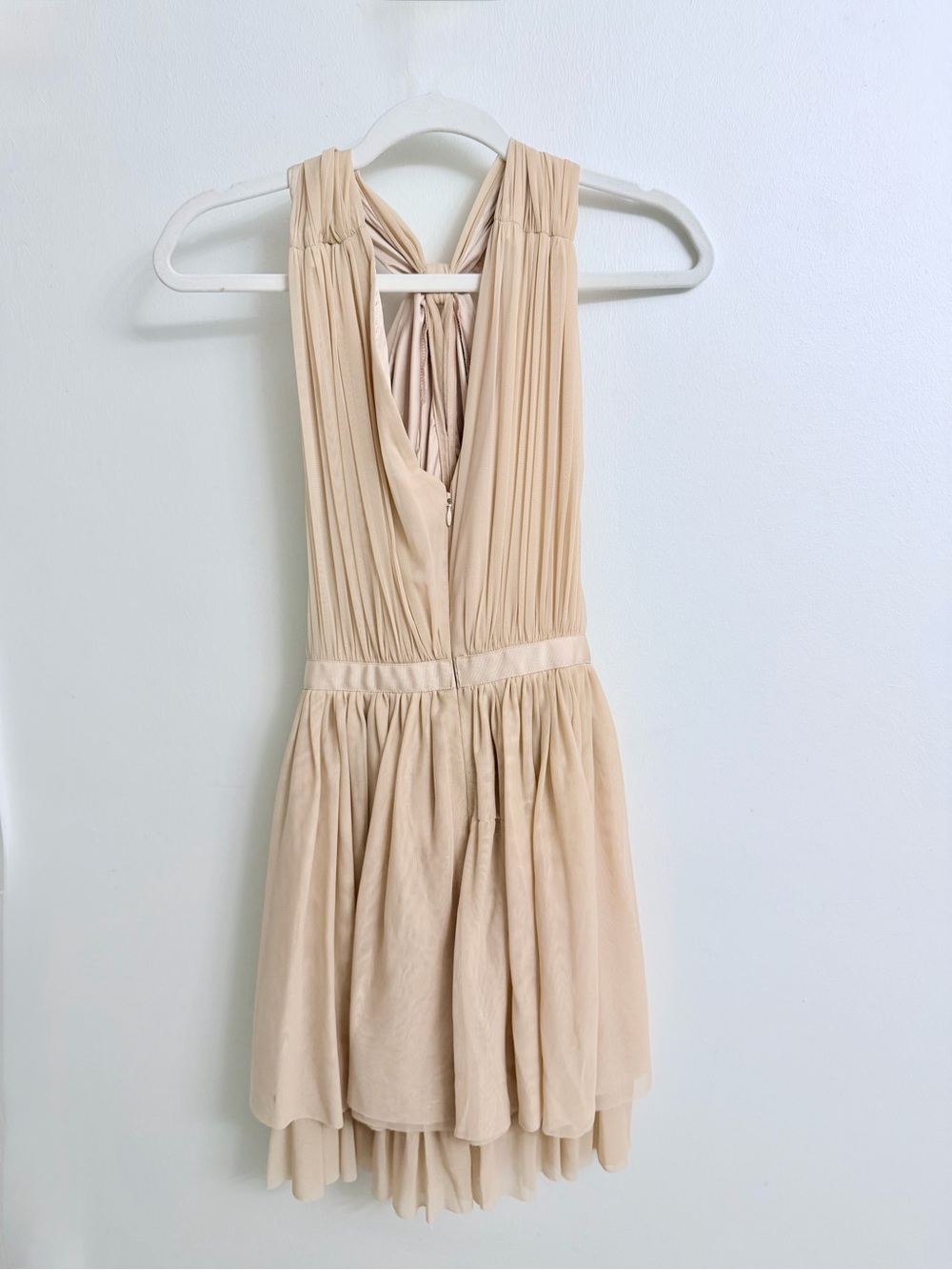 Club Monaco Cream Layered Tulle Mini Dress Size 6 Ballet Style - Picture 5 of 7